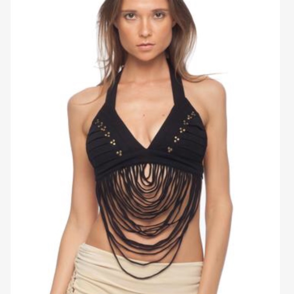 ✨Never Been Worn✨ boho festival fringe bra top